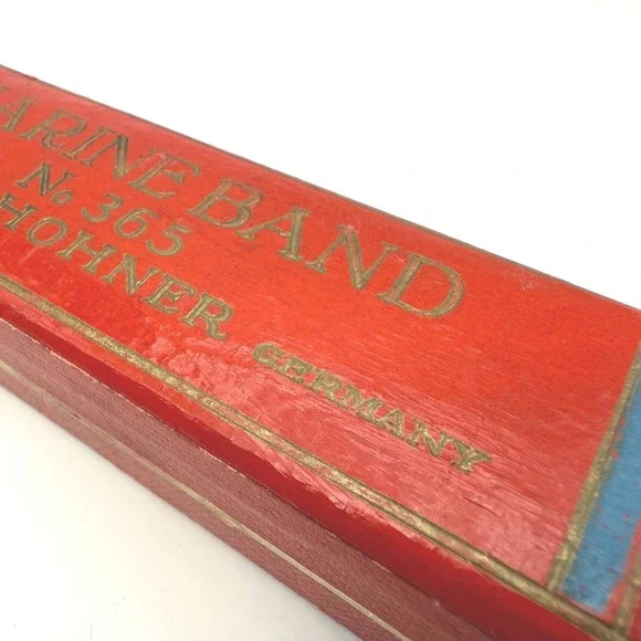 Vintage Hohner Marine Band No. 365 Harmonica‎ Germany w/ Original Box